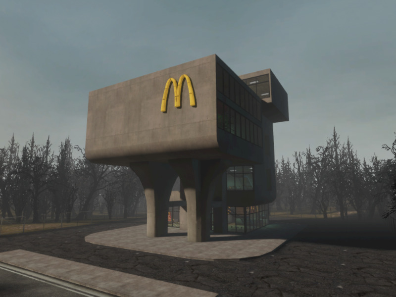 Brutalist McDonalds